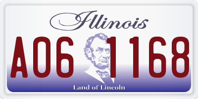 IL license plate A061168
