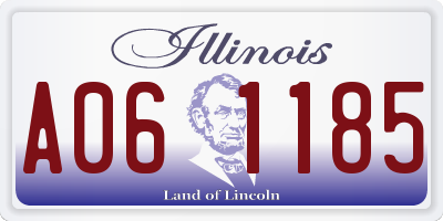 IL license plate A061185