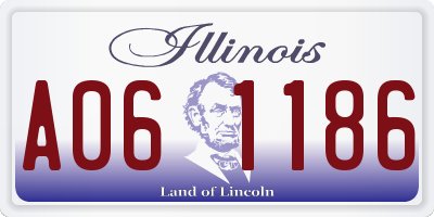 IL license plate A061186