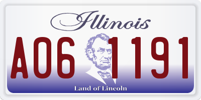 IL license plate A061191