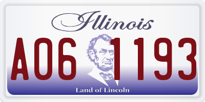 IL license plate A061193