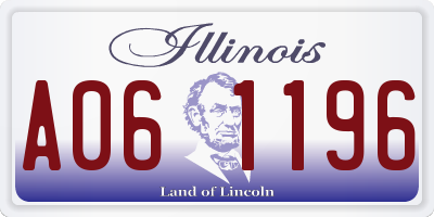 IL license plate A061196