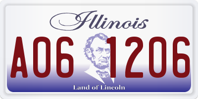 IL license plate A061206
