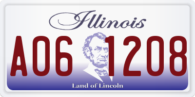 IL license plate A061208