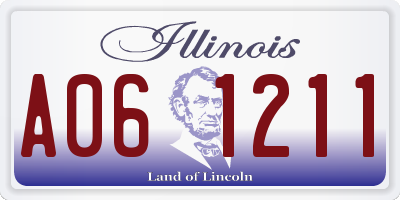 IL license plate A061211
