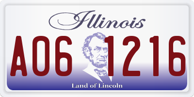 IL license plate A061216