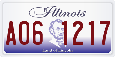 IL license plate A061217