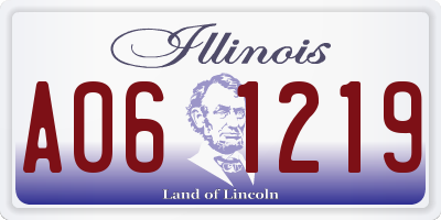 IL license plate A061219