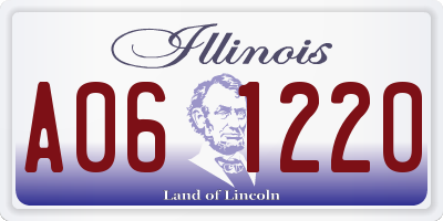 IL license plate A061220