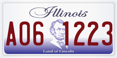 IL license plate A061223