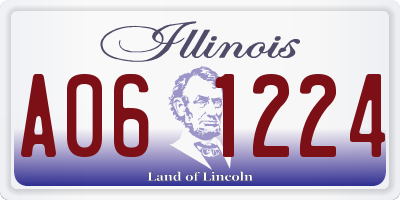 IL license plate A061224