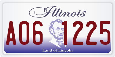 IL license plate A061225