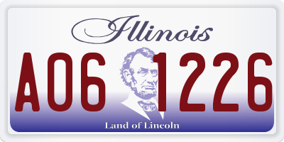 IL license plate A061226