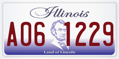 IL license plate A061229