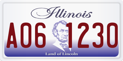 IL license plate A061230