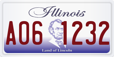 IL license plate A061232