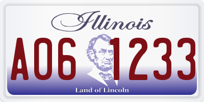 IL license plate A061233