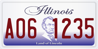 IL license plate A061235