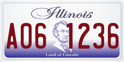 IL license plate A061236