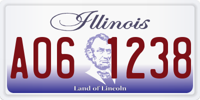 IL license plate A061238