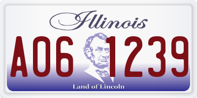 IL license plate A061239