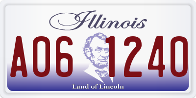 IL license plate A061240