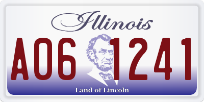 IL license plate A061241