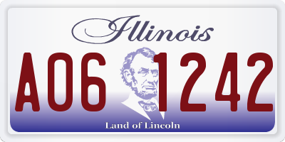IL license plate A061242
