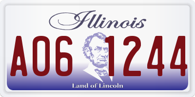 IL license plate A061244