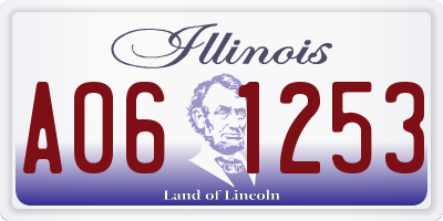 IL license plate A061253
