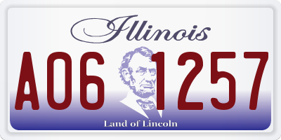 IL license plate A061257