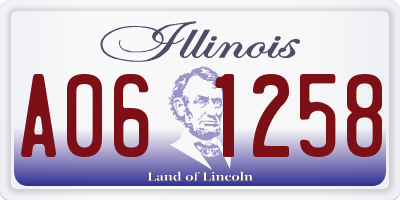IL license plate A061258