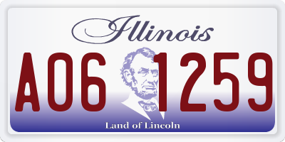 IL license plate A061259
