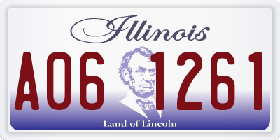 IL license plate A061261