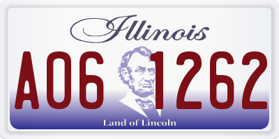 IL license plate A061262