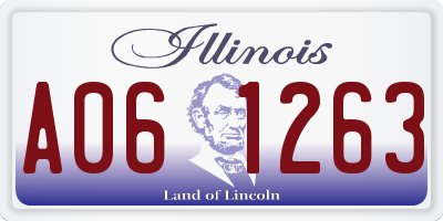 IL license plate A061263