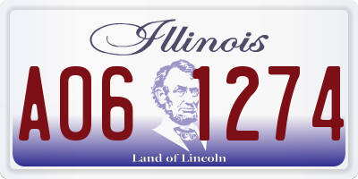IL license plate A061274