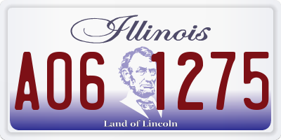 IL license plate A061275