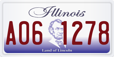 IL license plate A061278