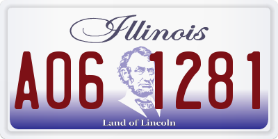 IL license plate A061281