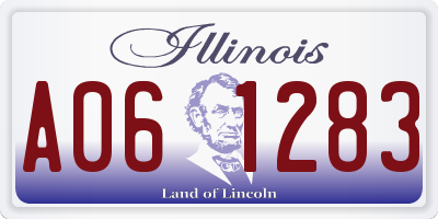 IL license plate A061283