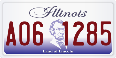 IL license plate A061285
