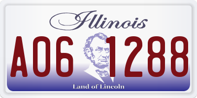 IL license plate A061288