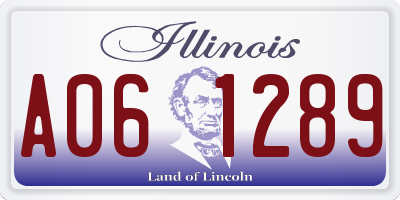 IL license plate A061289