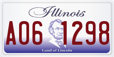 IL license plate A061298