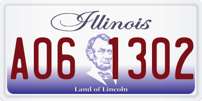 IL license plate A061302