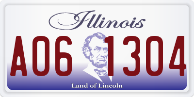 IL license plate A061304