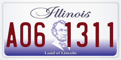 IL license plate A061311