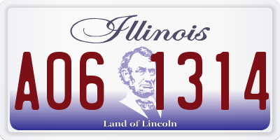 IL license plate A061314