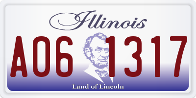 IL license plate A061317